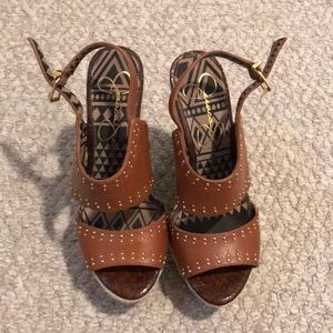 Jessica Simpson Ellrose Brown Wedge